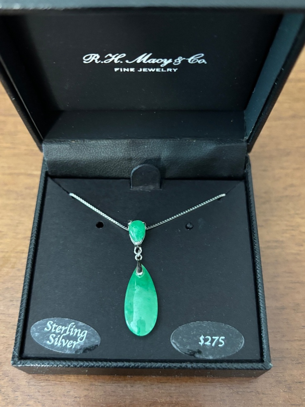 Jade teardrop necklace
